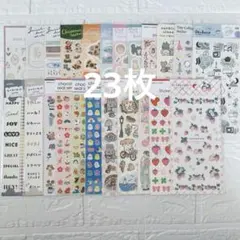 ③ シートシール　23枚　まとめ売り　セリア　キャンドゥ　ダイソー