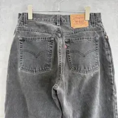 90sLevi'sリーバイス550後染めブラックデニムパンツ M ヴィンテージ