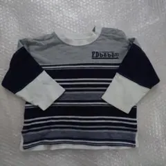 bebe キッズ 長袖カットソー ボーダーのサムネイル