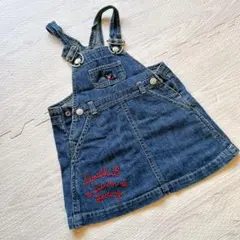 MIKIHOUSE ミキハウス ダブルビー ジャンパースカート デニム 90