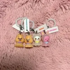 まとめ売り SKZOO ガシャポン　4点セット　めじるし　アクセサリー　スキズ