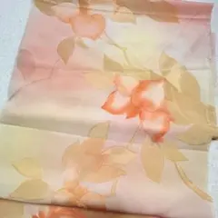 古布 正絹 はぎれ 35×108cm 植物柄②