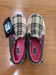VANZ スリッポン　新品未使用　22センチ　チェック柄