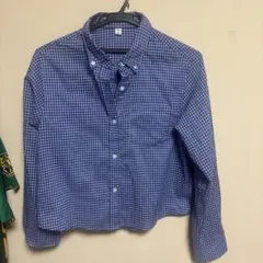 GU チェック柄 長袖シャツ Mサイズ