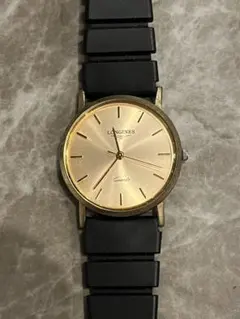 【希少】LONGINES クォーツ メンズ 腕時計 ゴールド ブラックのサムネイル