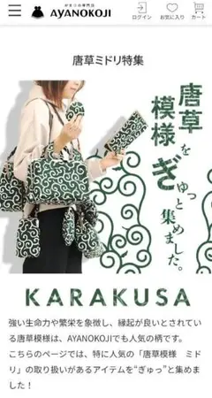 AYANOKOJI からくさ模様 ショルダーバッグ