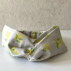 クロスターバン ミモザドット　アイスグレーのサムネイル