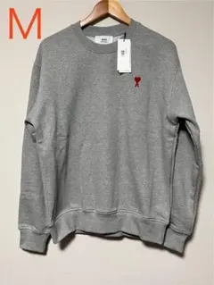 【新品タグ付き】AMI アミパリス グレー　スウェット トレーナー Mサイズ