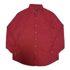 00s CHAPS 長袖チェックシャツ レッド ホワイト L 古着 ヴィンテージのサムネイル
