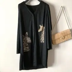 イタリヤ＊ビジュー シアー ジョーゼット ゆるいサマーニットカーディガンのサムネイル