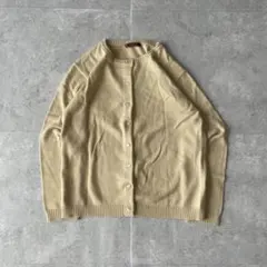 Vintage ニットカーディガン クルーネック レトロ クラシック 大人可愛い