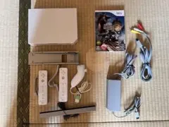 【送料無料・動作確認済】今すぐ遊べる　wiiシロセット　ソフト・モンハン３付き