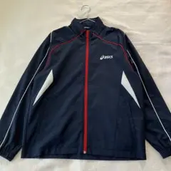 asics アシックス　ジャージ　トップス　長袖　上　ウォーキング　紺