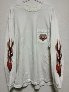 HARLEY DAVIDSON ロンT フレイム ファイヤーパターン USA製