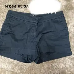 ショートパンツ　ブラック　エイチアンドエム