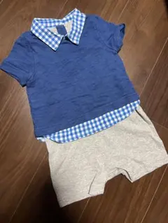 babyGAP 重ね着風ロンパース　着画あり