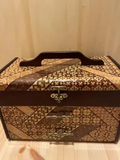 箱根寄木細工　ソーイングボックス　レトロのサムネイル