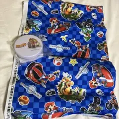 〈最終激安〉1500円→マリオ　生地生地幅×40㎝＆激レア缶セット