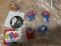 定価以下※ミャクミャク　カプセルガチャ、缶バッジ、オフィシャルストア購入品