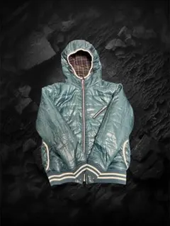 Commontage フード付きダウンジャケット y2k 光沢　ギャル男　短丈