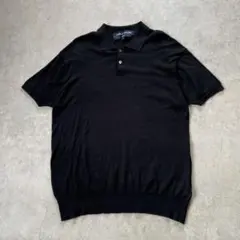 COMME des GARÇONS HOMME 田中オム ニットポロシャツ 黒のサムネイル