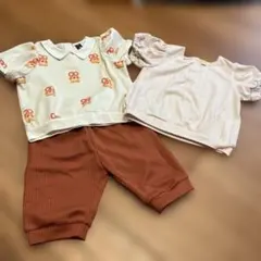 モイモルンTシャツ2枚とショートパンツセットアップ