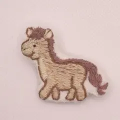 刺繍　ブローチ　馬　2026年　干支　ハンドメイド