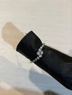 フラワーモチーフ ダイヤモンド リング 天然ダイヤ 1ct 真贋済み 12号
