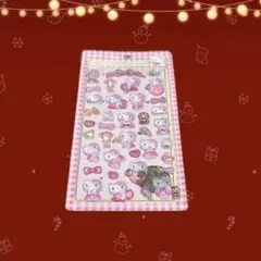 ら*ー様 海外製 硬質ぷっくり立体シール ピンク ファンシー デコ ハローキティ