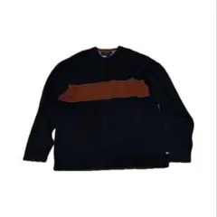 tommy✨️ orange＆navy セーター