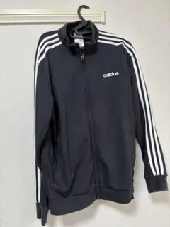 adidas ブラック ジャージ ジャケット