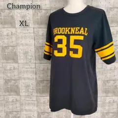 チャンピオン 【XL】 Tシャツ クルーネック プリント ブランドロゴ 男女兼用