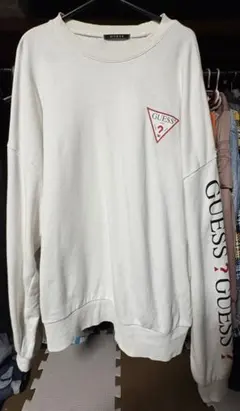 GUESS ロゴ スウェット ホワイト