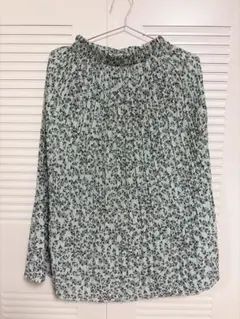MELANGE メラーンジュ　花柄プリーツロングスカート ロングスカートp