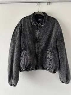 ZARA TRF デニムスウェットシャツ フード付き | Mercari