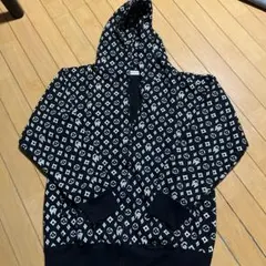 SOME DAY 幾何学模様 フード付きパーカー　　L