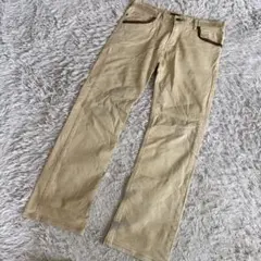 EDWIN エドウィン　BLUE TRIP ワイドデニムパンツ ベージュ 33のサムネイル
