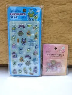 ぷくぷくシール　ディズニー　モンスターズインク おはじきシール　正規品