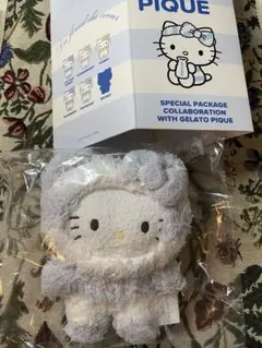 サンリオハウス ジェラートピケコラボ もこもこハローキティぬいぐるみチャーム