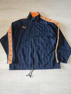 PUMA ジップアップジャケット ネイビー/オレンジ