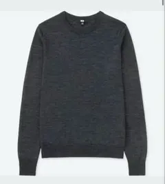 エクストラファインメリノクルーネックセーター（長袖） ニット ダークグレー S