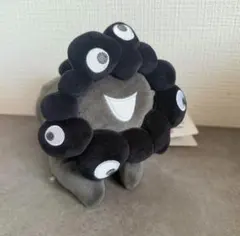 黒ミャクミャク 這い型ぬいぐるみ黒 S 関西万博