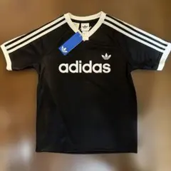 【送料込】adidas ブラック ユニフォーム ゲーム Tシャツ 黒