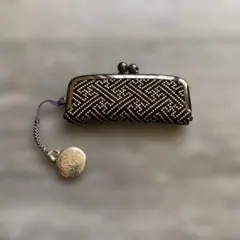 印傳屋　印鑑ケース　朱肉付き