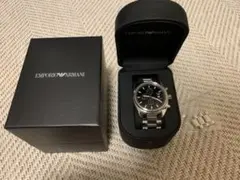 EMPORIO ARMANI クォーツ腕時計 ブラック