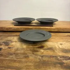 新品　陶器　陶芸作家　リム皿3枚　487