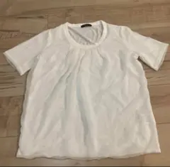 comme ca ism コムサ　 半袖シャツ　オフィスシャツ　シフォンブラウス