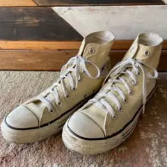 vintageコンバース　オールスターハイUSA製　イエロー 8 26.5