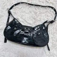 00s archive one shoulderbag city y2k BK