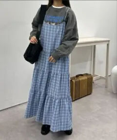 kutir アソートリボンティアードキャミワンピース ブルー系その他